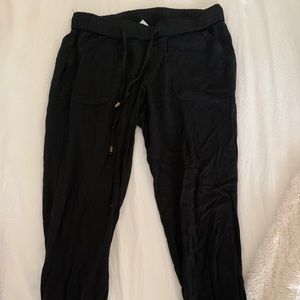Loose Black Beachy Pants